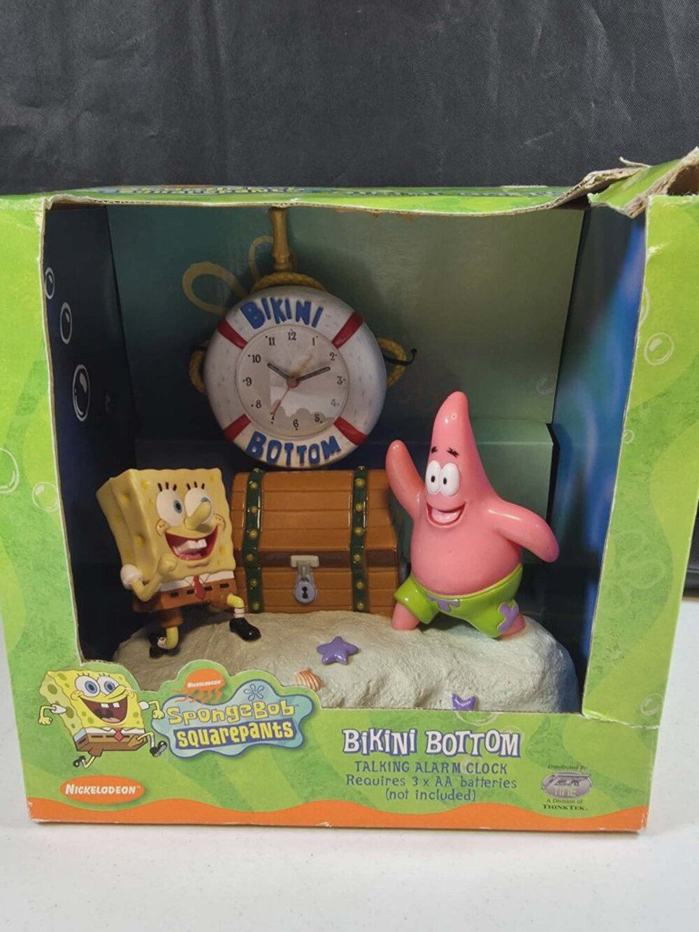 SPONGEBOB ALARM CLOCK BIKINI BOTTOM TALKING SINGING PINEAPPLE NEW TESTED WORKING